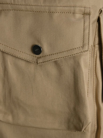 Shop Moncler Genius Moncler 1952 Cargo Bermuda Shorts In Beige