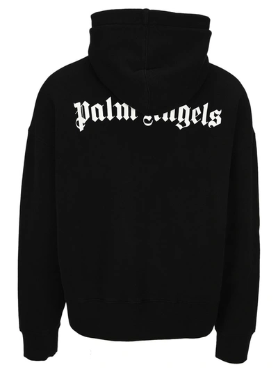 Shop Palm Angels Juggler Pin Up Hoodie In Black