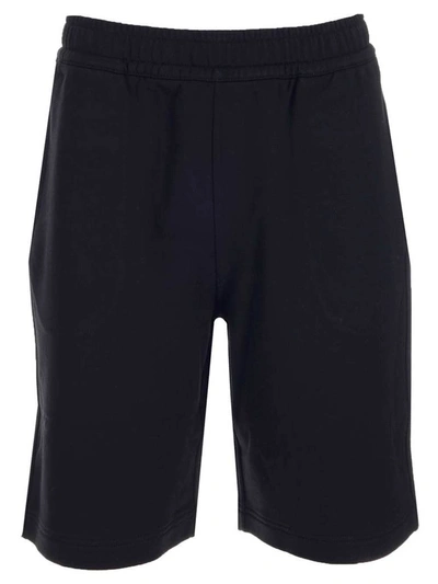 Shop Burberry Logo Print Track Shorts In Black