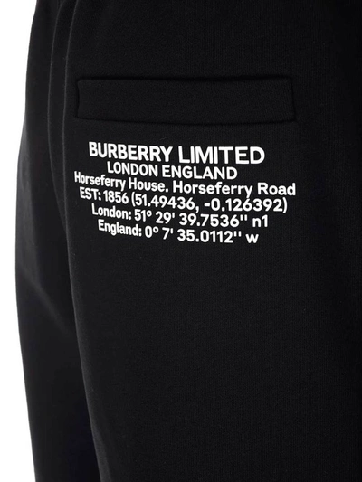 Shop Burberry Logo Print Track Shorts In Black
