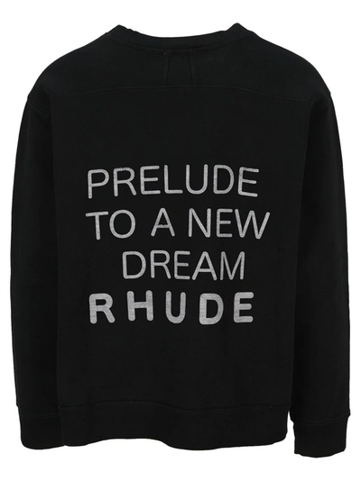Shop Rhude Audacity To Dream Sweatshirt In Black