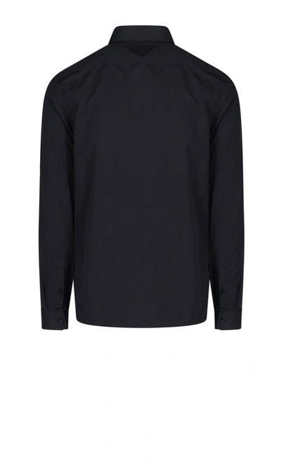 Shop Prada Pocket Shirt In Black