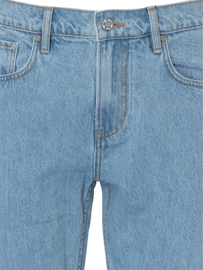 Shop Burberry Straight Leg Jeans In Blue