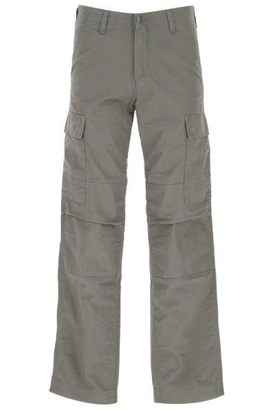 Shop Carhartt Wip Straight Cargo Pants In Grey