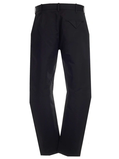 Shop Bottega Veneta Straight Leg Trousers In Black