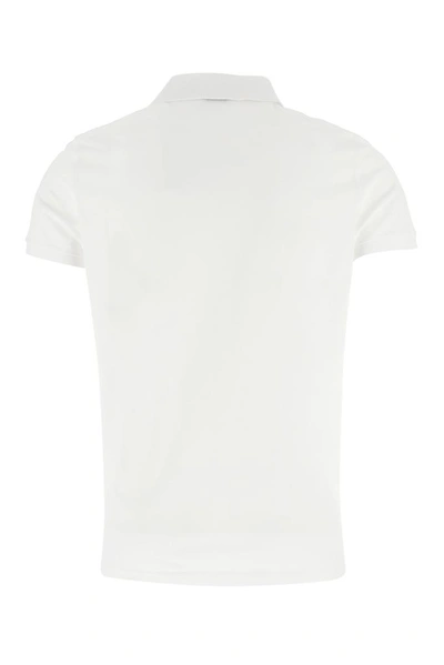 Shop Saint Laurent Classic Polo Shirt In White