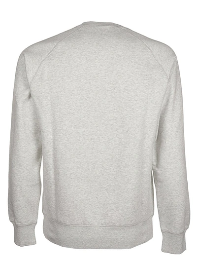 Shop Carhartt Wip Chase Crewneck Sweatshirt In Grey