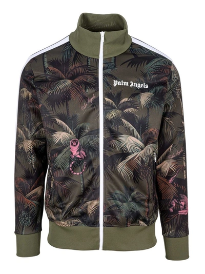 Shop Palm Angels Jungle Track Jacket In Multi