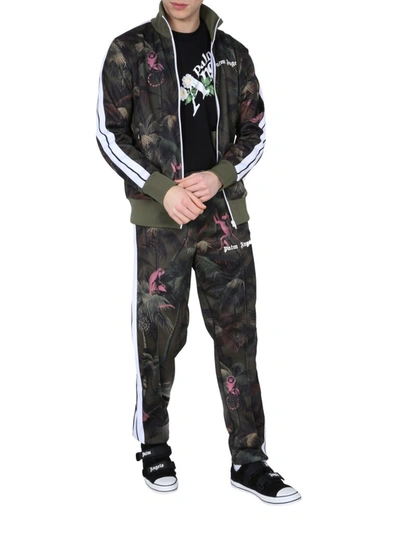 Shop Palm Angels Jungle Track Jacket In Multi