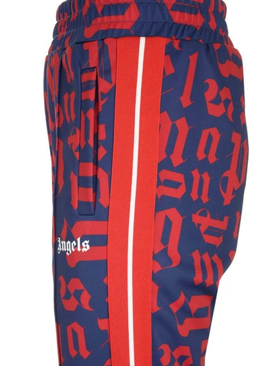 Shop Palm Angels Monogram Track Pants In Multi