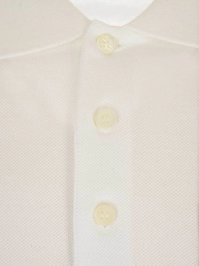 Shop Givenchy Logo Pocket Polo Shirt In White