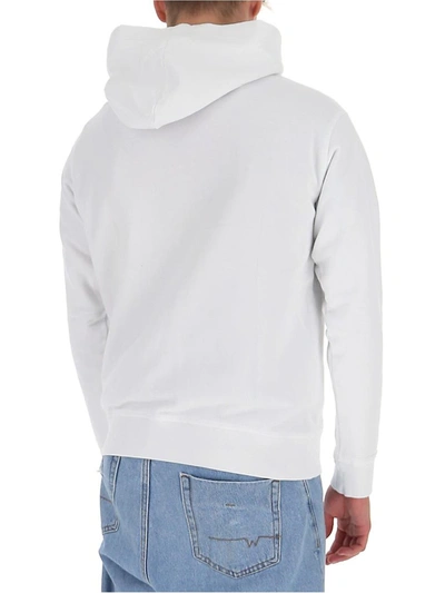 Shop Dsquared2 Canadian Mountains Hooded Sweatshirit In White