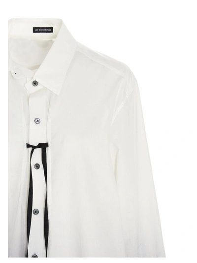 Shop Ann Demeulemeester Degradé Shirt In White
