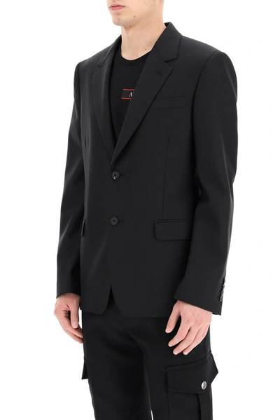 Shop Alexander Mcqueen Tailored Single In Black