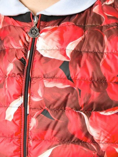 Shop Moncler 'meil' Padded Jacket - Red