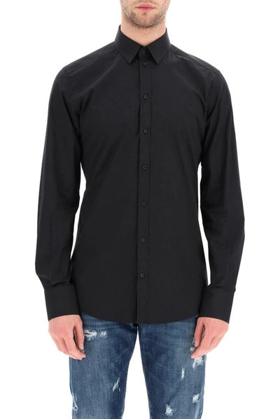 Shop Dolce & Gabbana Classic Tailored Shirt In Black