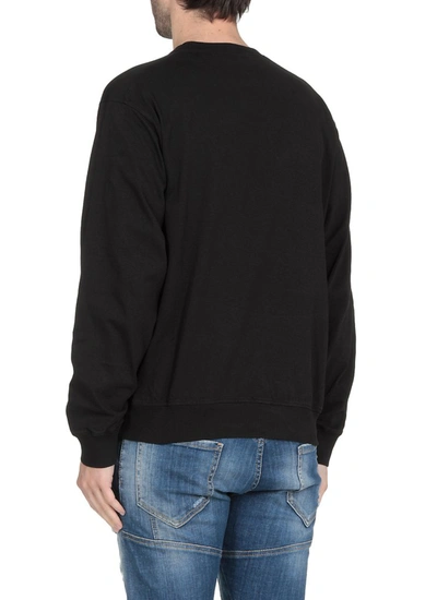 Shop Dsquared2 Logo Print Crewneck Sweatshirt In Black