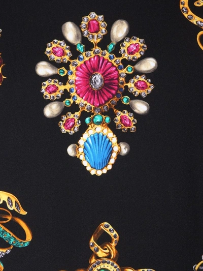 Shop Versace Jewellery Print Sweater In Black