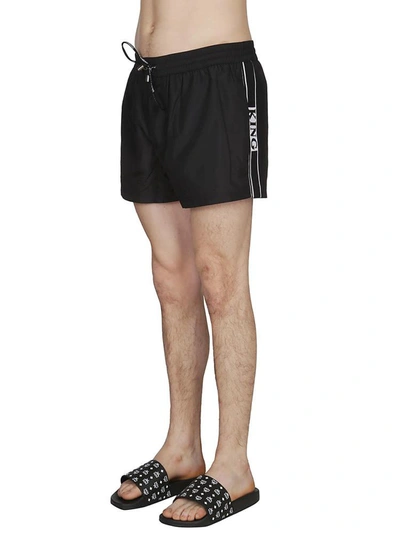 Shop Dolce & Gabbana Drawstring Swim Shorts In Black