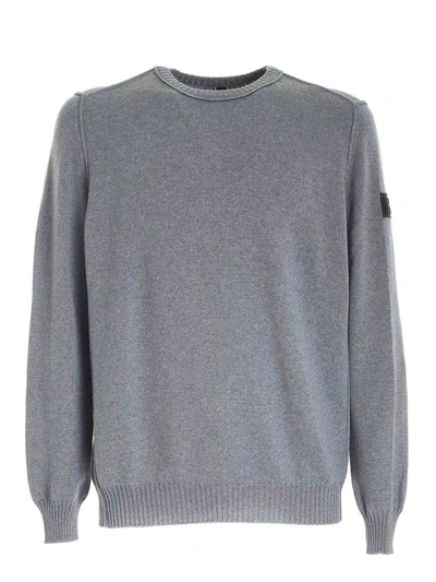 Shop Hogan Crewneck Knit Jumper In Grey