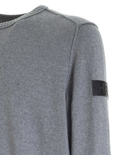 Shop Hogan Crewneck Knit Jumper In Grey