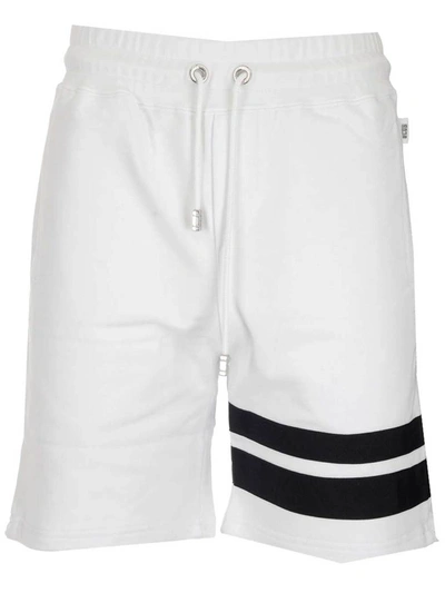 Shop Gcds Drawstring Bermuda Shorts In White