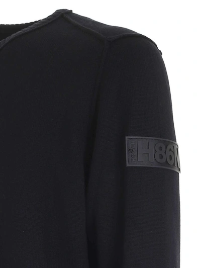 Shop Hogan Crewneck Knit Jumper In Black