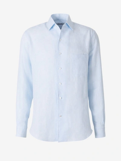 Shop Loro Piana André Buttoned Shirt In Blue