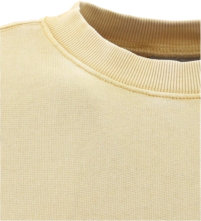 Shop Carhartt Wip Mosby Logo Embroidered Sweatshirt In Yellow