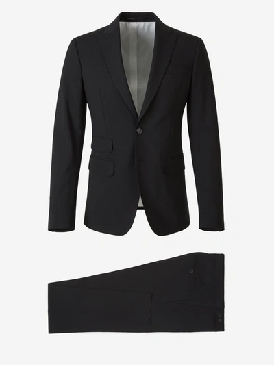 Shop Dsquared2 Single Breasted Suit In Black