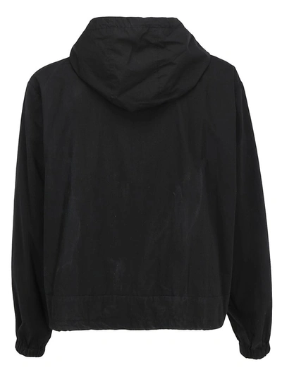 Shop Ambush Logo Hooded Jacket In Black