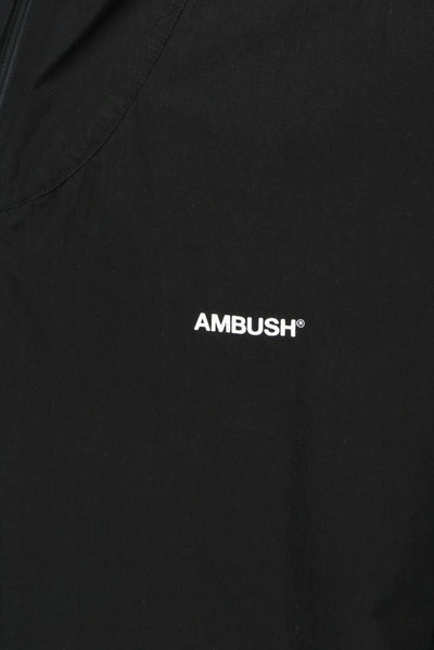 Shop Ambush Logo Hooded Jacket In Black
