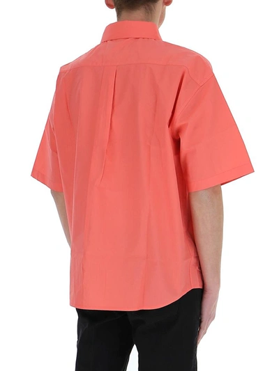 Shop Martine Rose Oversized Short Sleeve Shirt In Pink