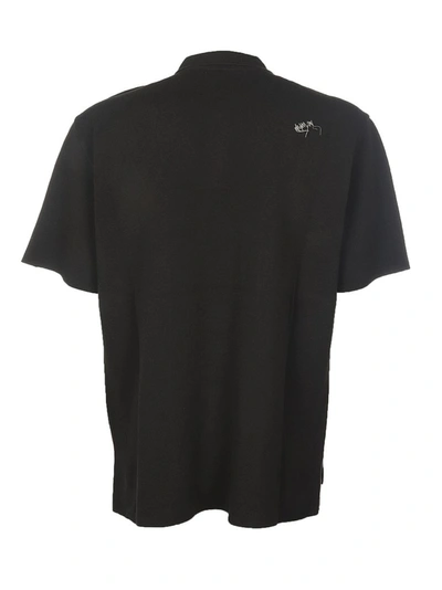 Shop Ader Error Half Knit Polo Shirt In Grey