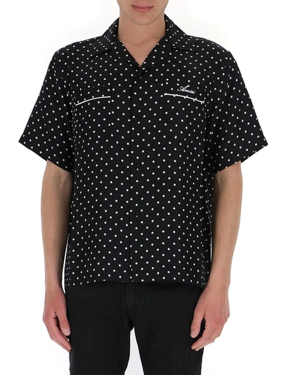 Shop Amiri Polka Dot Short In Black