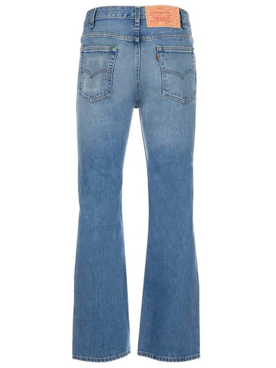 Shop Valentino X Levi's Straight Leg Jeans In Blue
