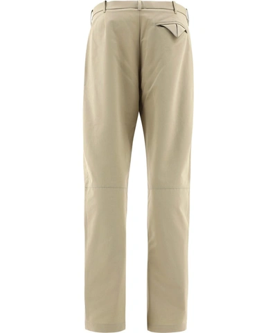 Shop Bottega Veneta Straight Leg Trousers In Beige