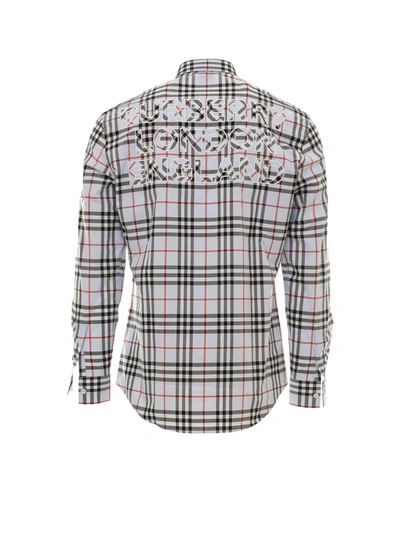 Shop Burberry Vintage Check Buttoned Shirt In Multi