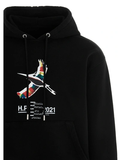 Shop Heron Preston Heron Print Hoodie In Black