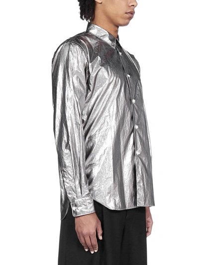 Shop Comme Des Garçons Homme Deux Comme Des Garçons Homme Plus Long In Silver