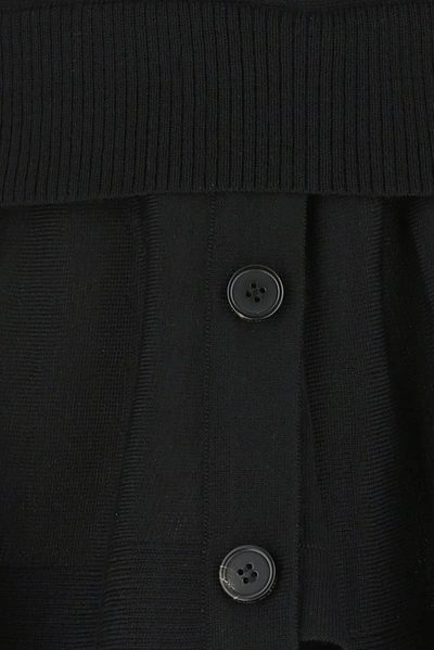 Shop Alexander Mcqueen Layered Peplum Sweater In Black
