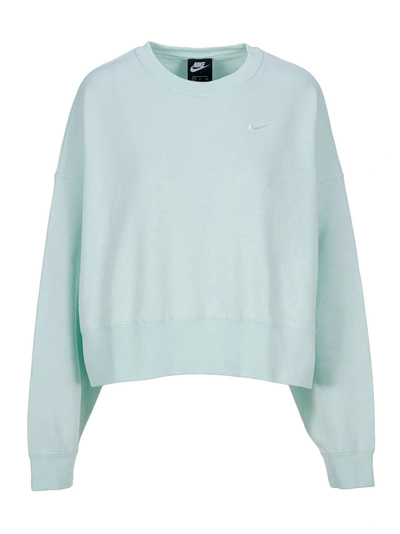 Shop Nike Sportswear Essential Sweatshirt In Green