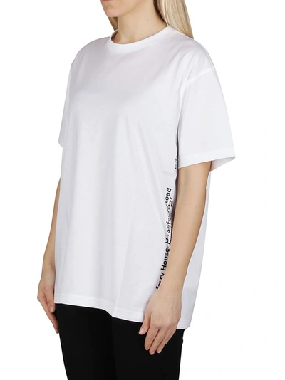 Shop Burberry Coordinates Print Oversized T In White