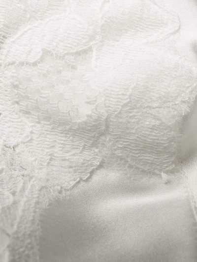 Shop Dolce & Gabbana Lace Detailed Bra In White