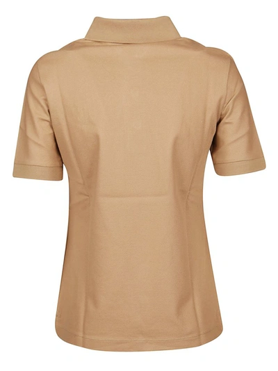 Shop Burberry Monogram Motif Polo Shirt In Brown