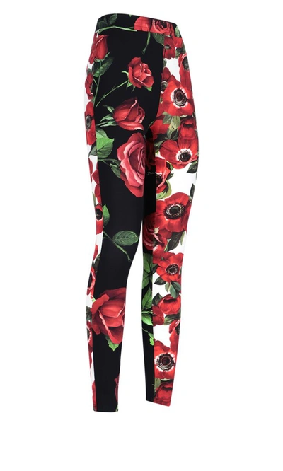 Shop Dolce & Gabbana Patchwork Printed Trousers In Multi