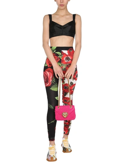 Shop Dolce & Gabbana Patchwork Printed Trousers In Multi