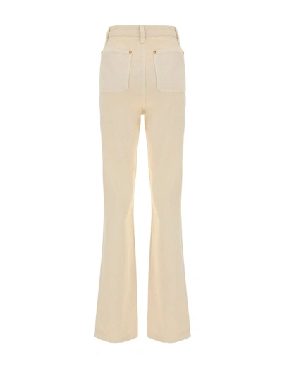 Shop Khaite Isabella High Waisted Jeans In White