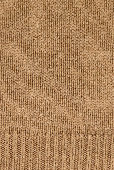 Shop Saint Laurent Turtleneck Knit Sweater In Brown