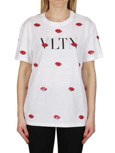 Shop Valentino Vltn Le Rouge Embroidered T In White